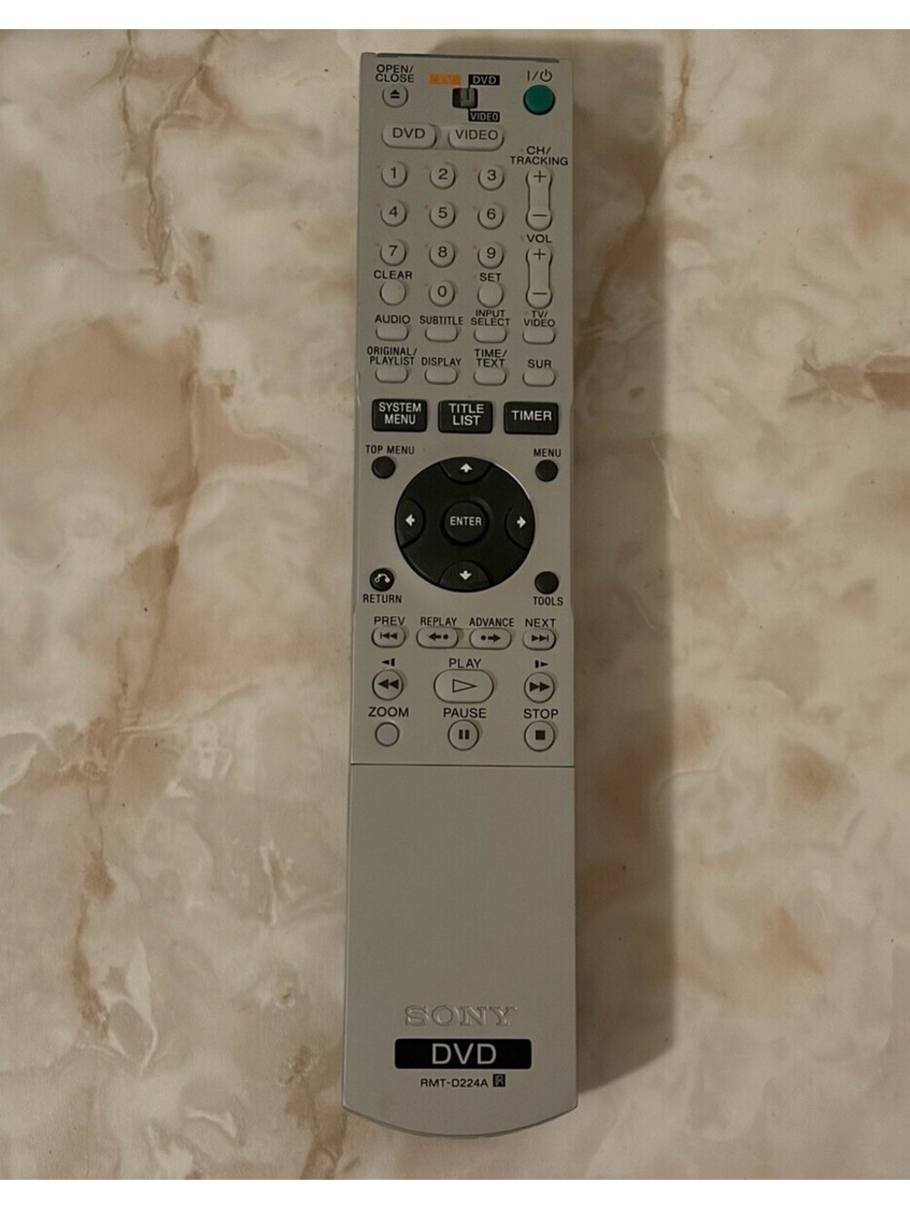 Genuine Sony RMT-D224A DVD Recorder Remote Control TESTED